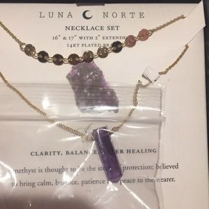 Amethyst necklace set! 💜